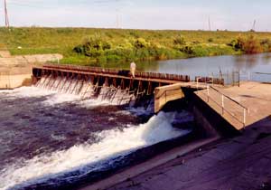 Az elbontott tűs gát